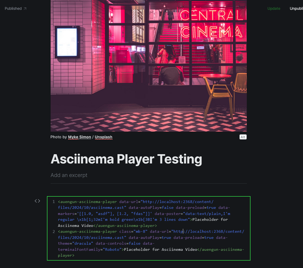 Image for 'Asciinema Player Embed Test'